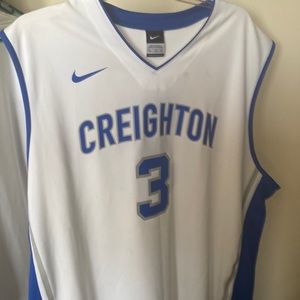 Nike Creighton Blue Jays basketball jersey. Size xxl